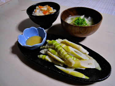 タケノコづくしの食卓