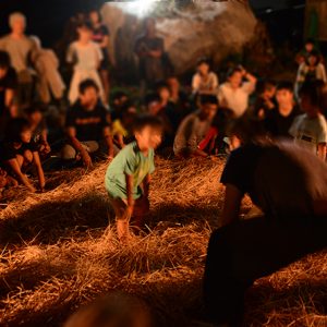 十五夜の綱引き&相撲