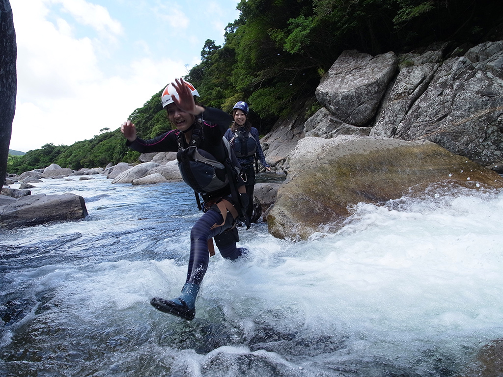 覚悟を決めて大ジャンプ