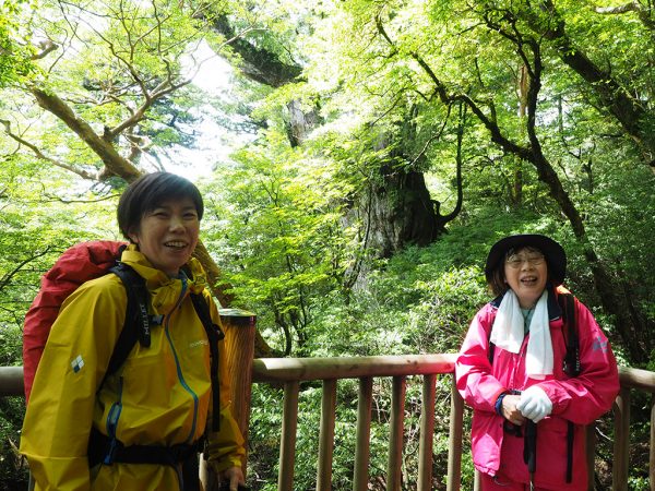 天気見計らって日程調整後の縄文杉