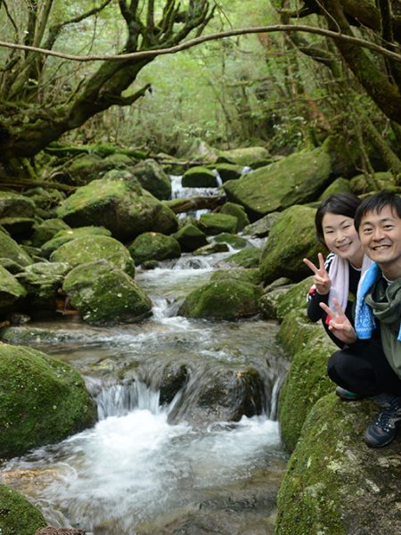何とか台風をかわして白谷雲水峡へやってきた!