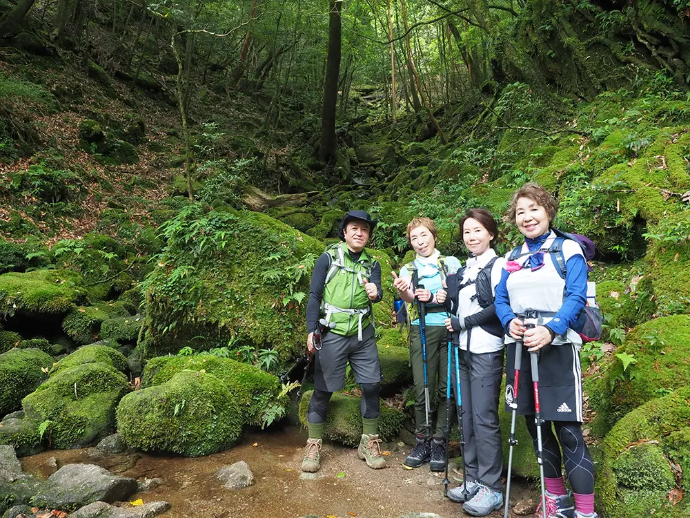 苔の沢で撮った記念写真