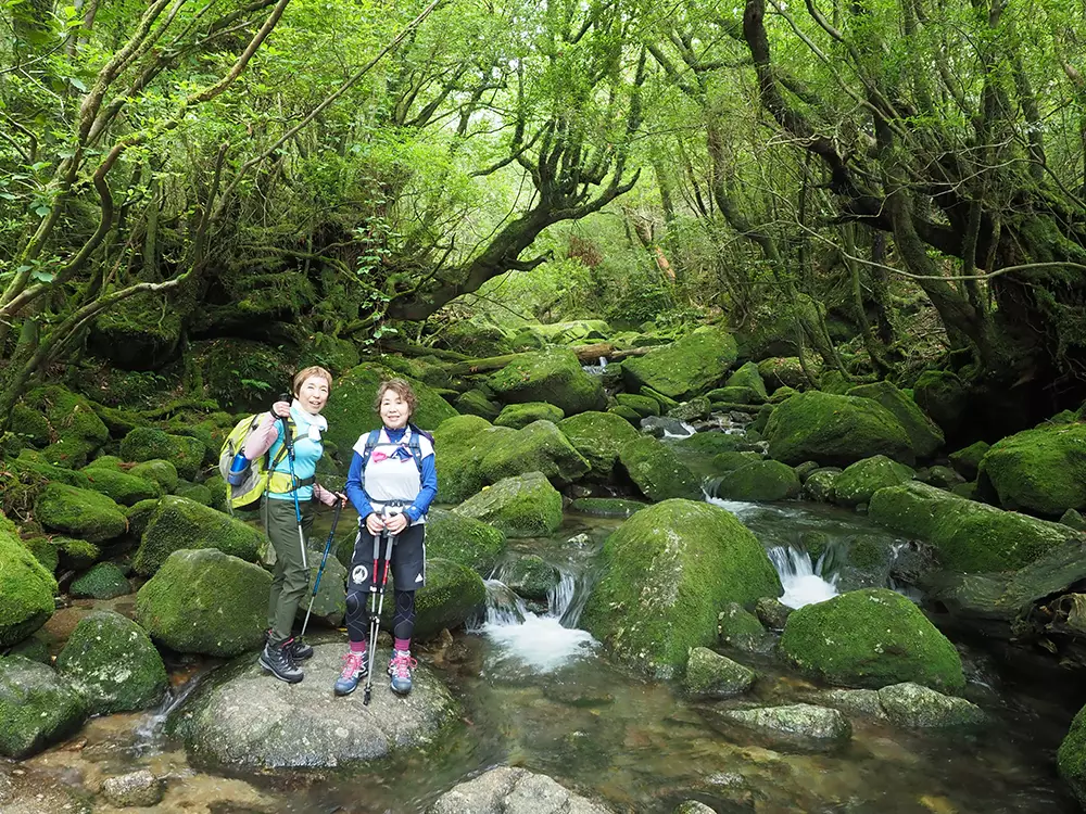 白谷川本流でAさんとYさん