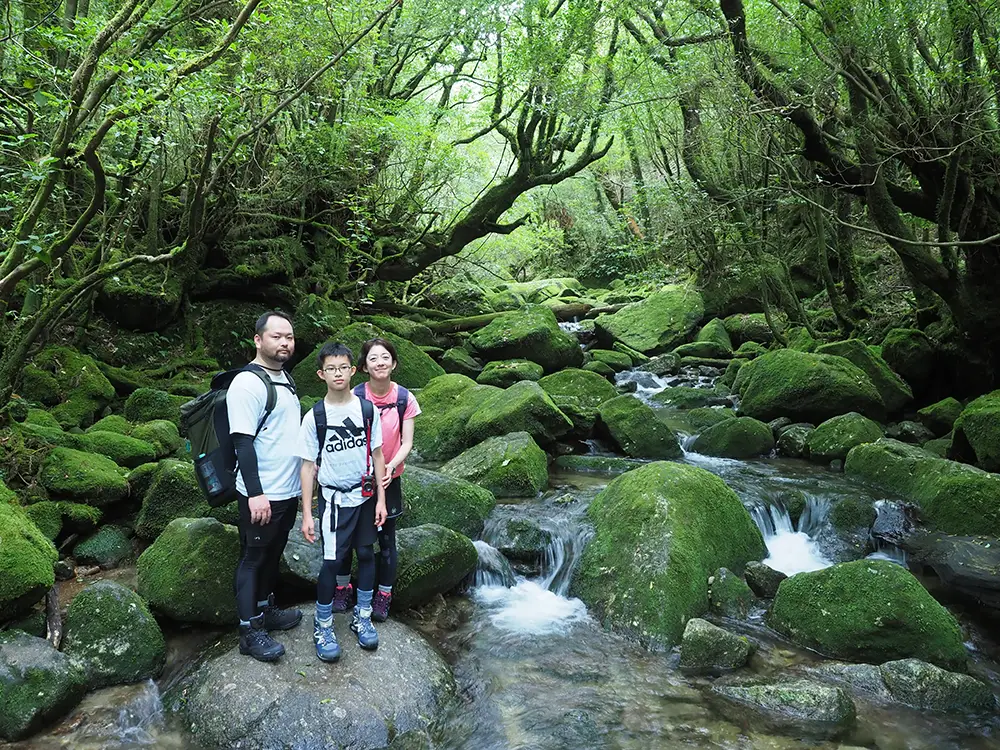 白谷川本流の徒涉点にて