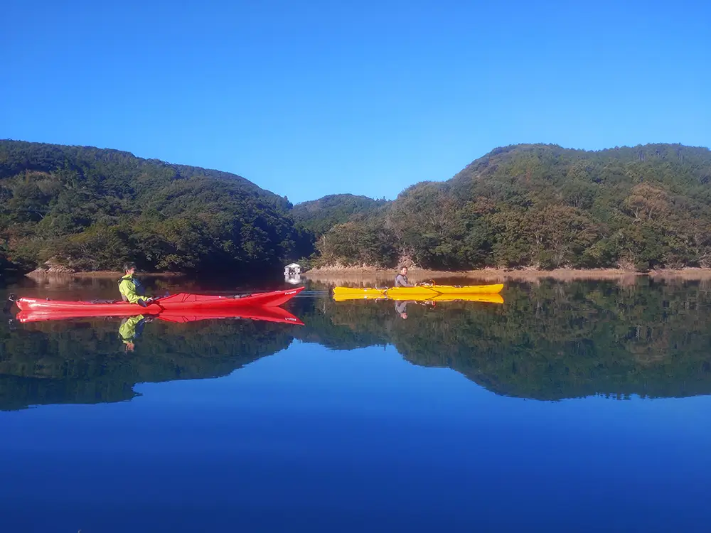 対馬エコツアー・シーカヤック参加風景その２