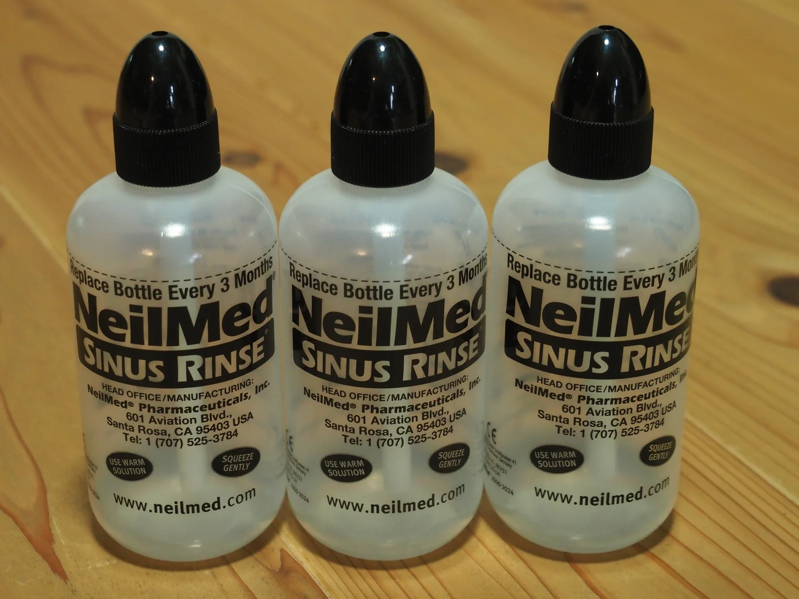 新品のNeilMed鼻うがいボトル3本