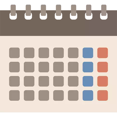 ツアースケジュールを表現したカレンダーのイラストで、予約状況をイメージしてもらうための画像
